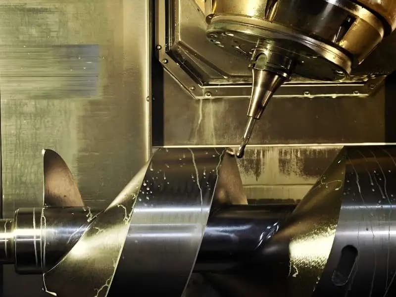 Mazak Integrex multi-tasking center machining a complex rotating equipment component in a single setup