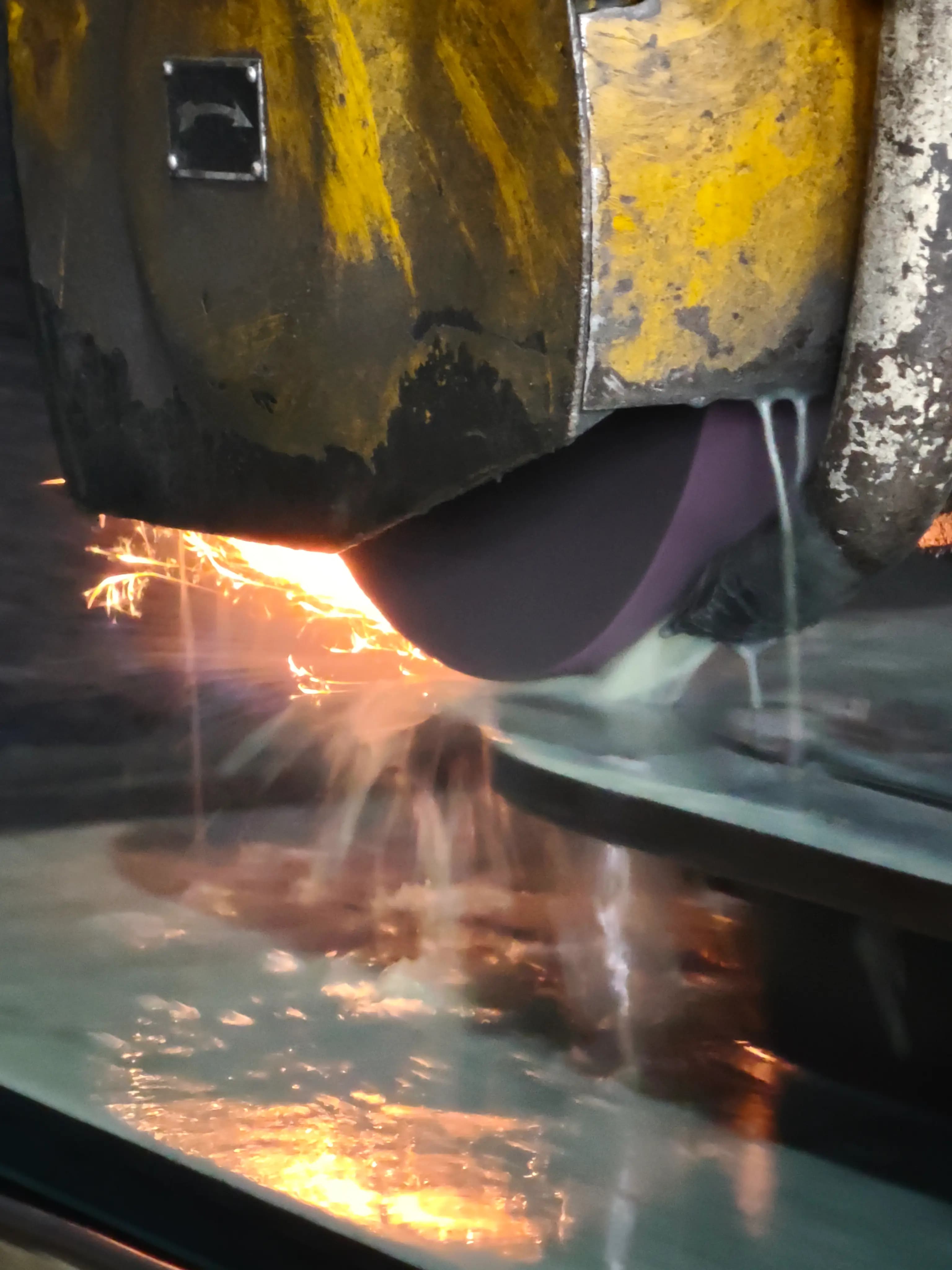 Surface grinding of a rotating equipment housing wall plate on SCPM's precision surface grinder in Zhejiang, China