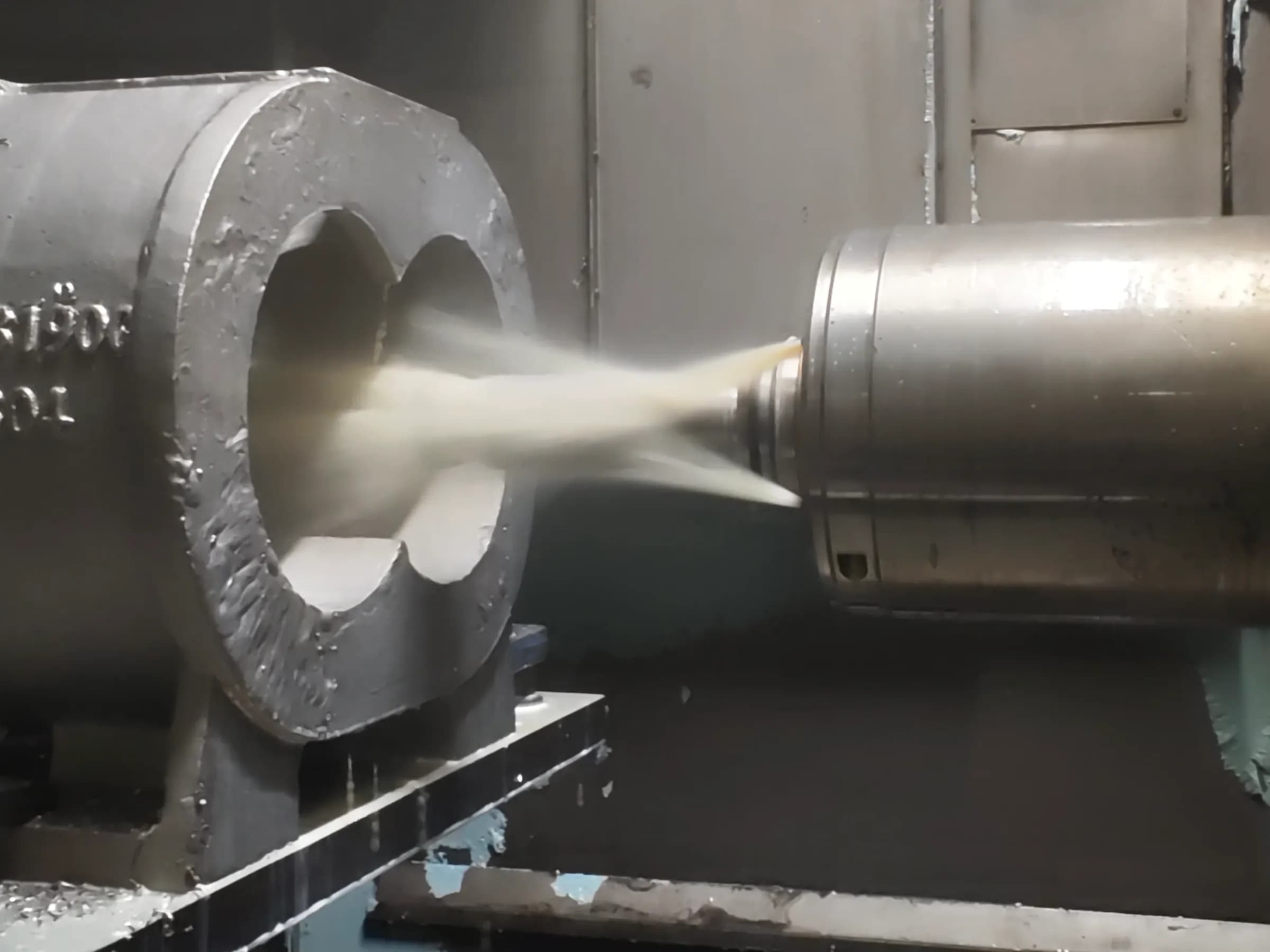 Precision CNC milling of a tight-tolerance rotating equipment component on SCPM's 4-axis horizontal machining center