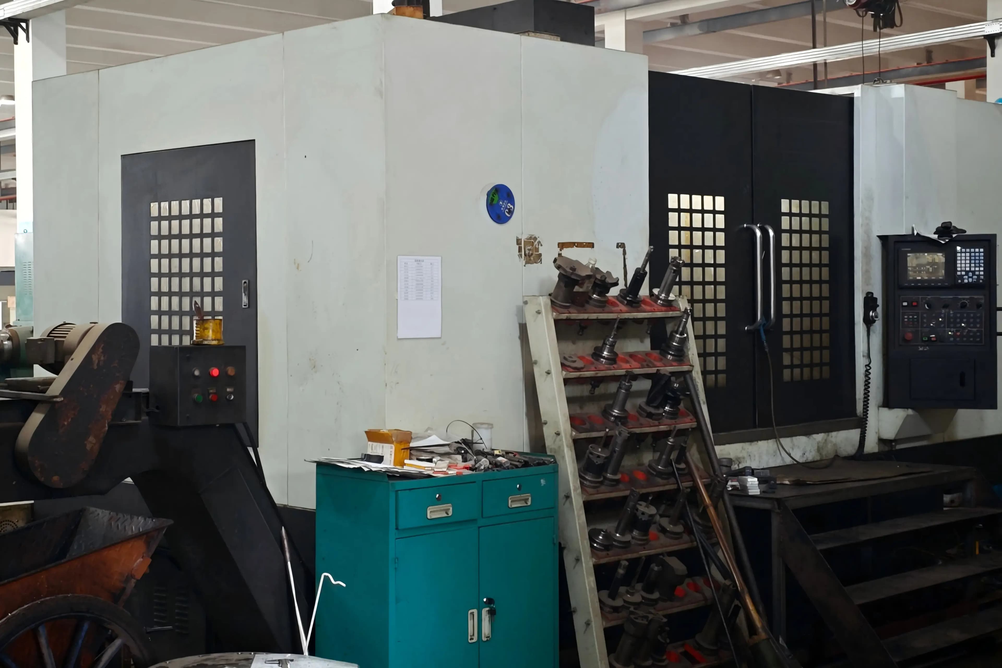 3-Axis Vertical Machining Center on SCPM's cnc milling floor