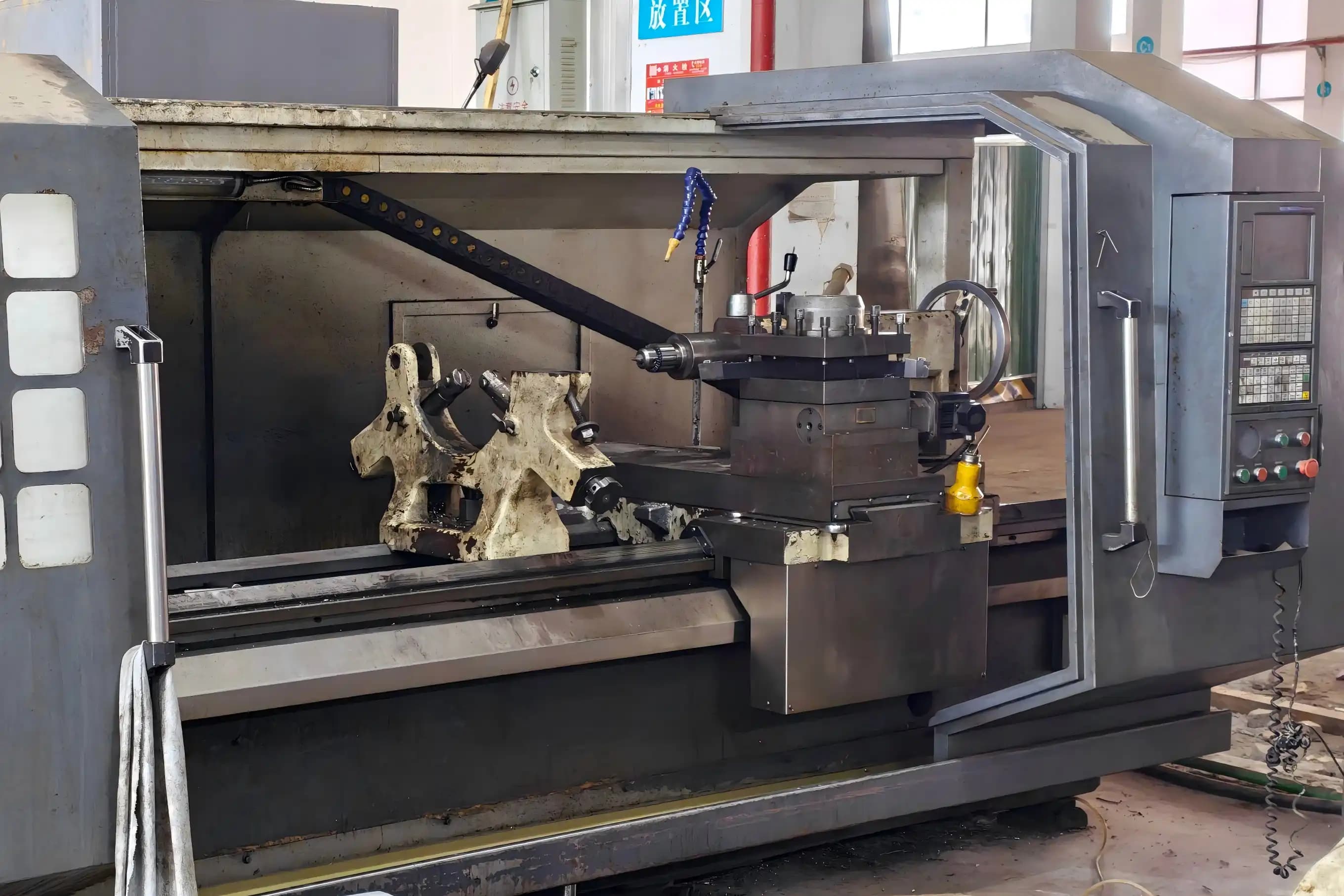 Heavy-Duty CNC Turning Center on SCPM's cnc turning floor