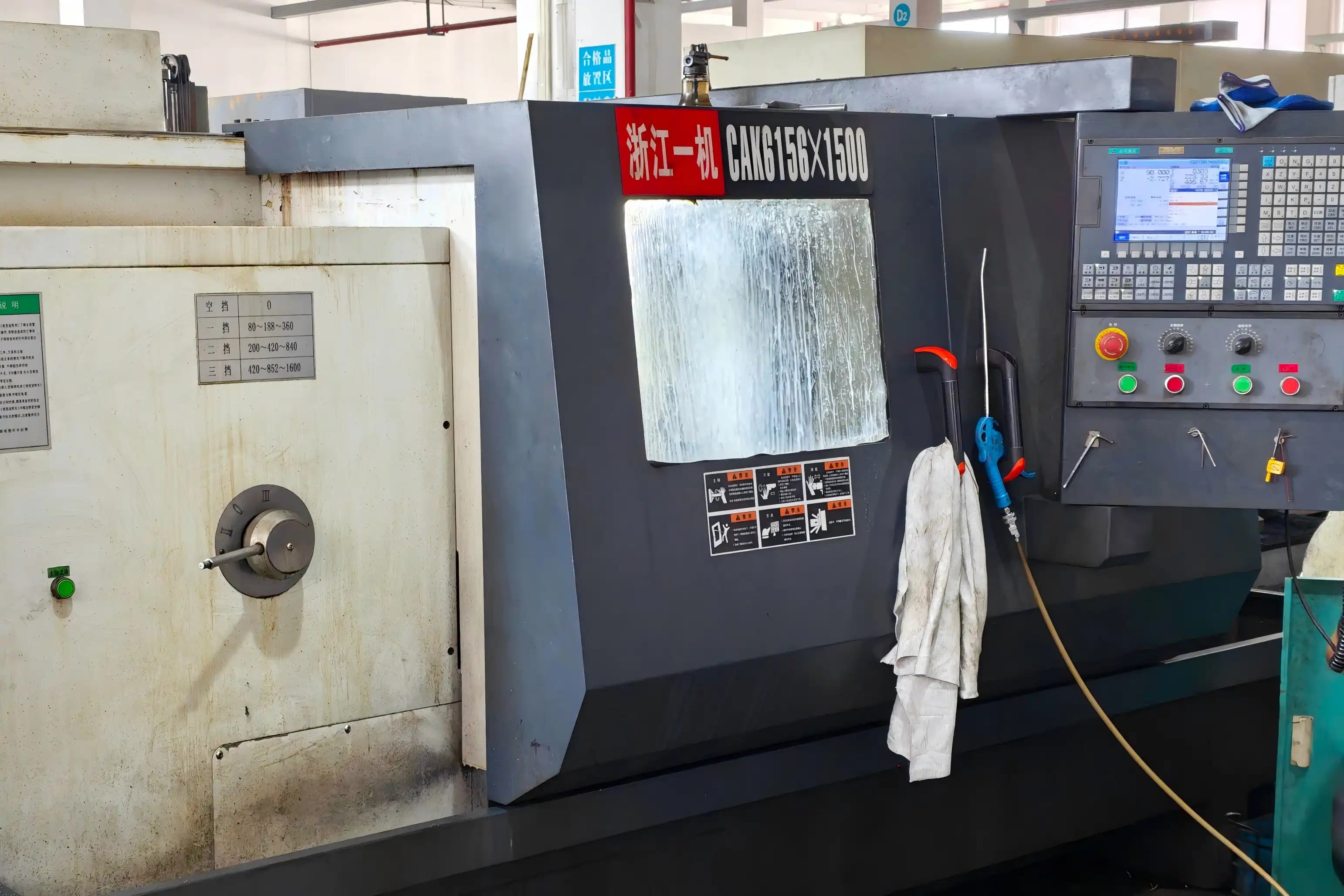 CNC Turning Center · CAK6156 × 1500 on SCPM's cnc turning floor
