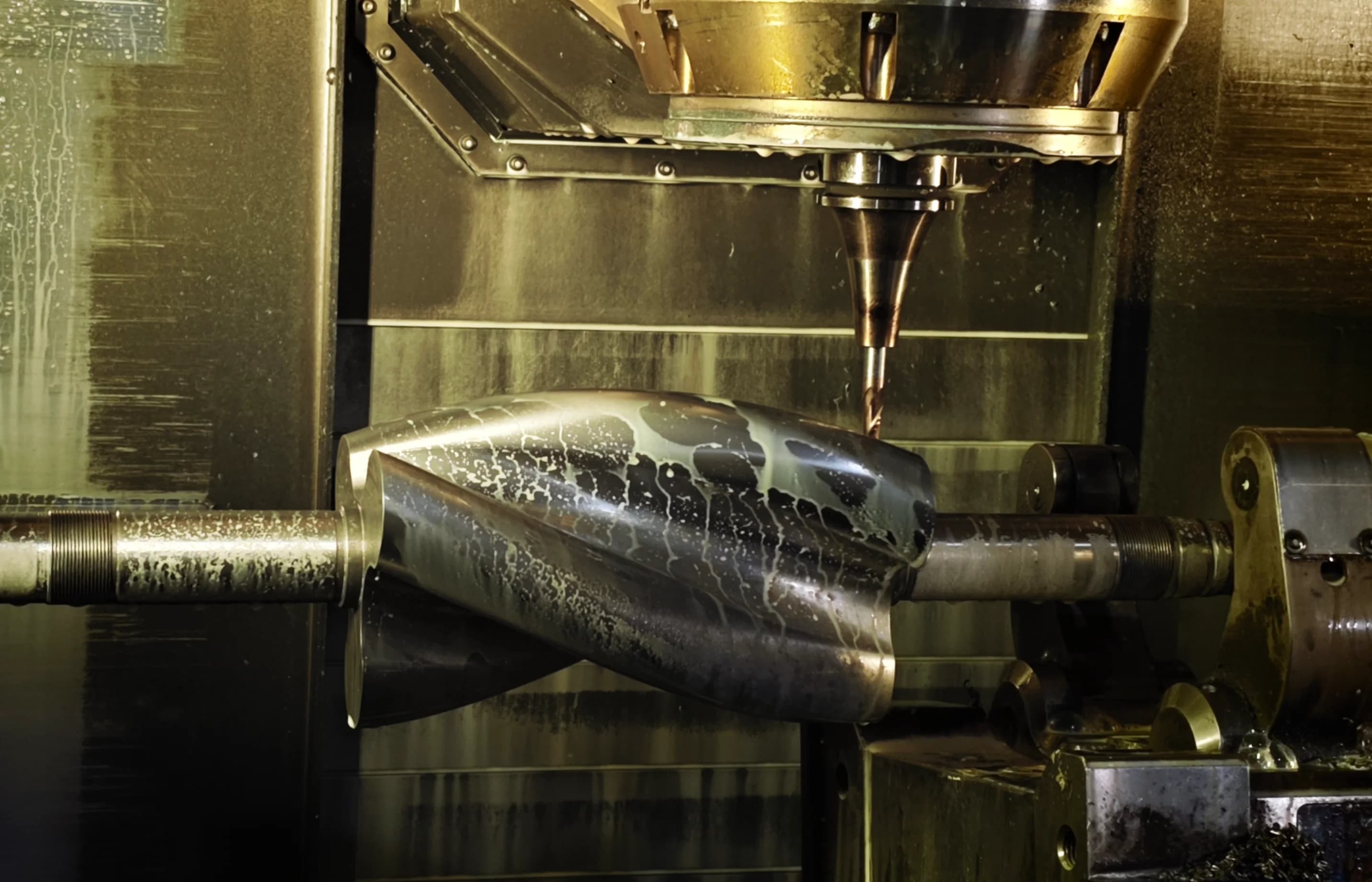 Precision CNC machined and 3D printed industrial components side by side
