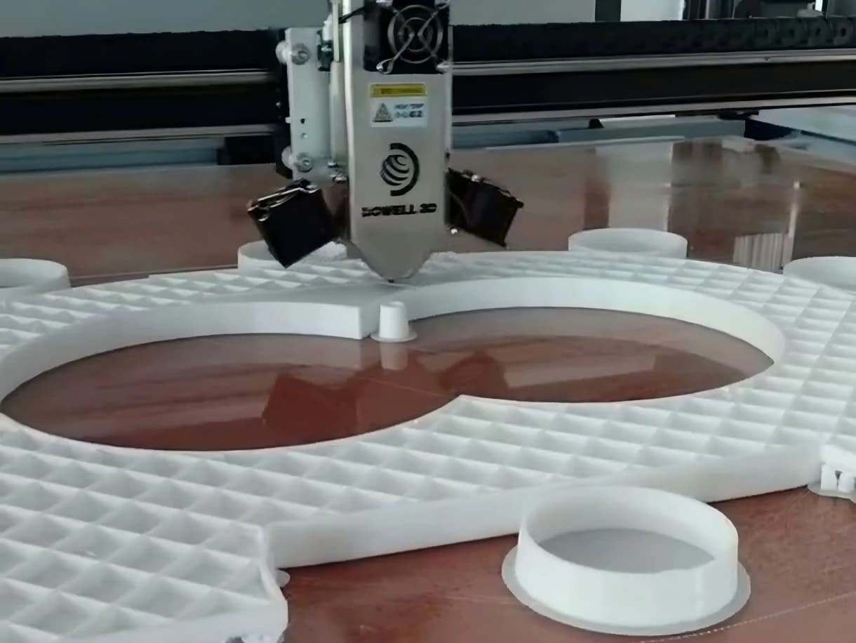 Partner shop 3D-prints the foam pattern from your drawing