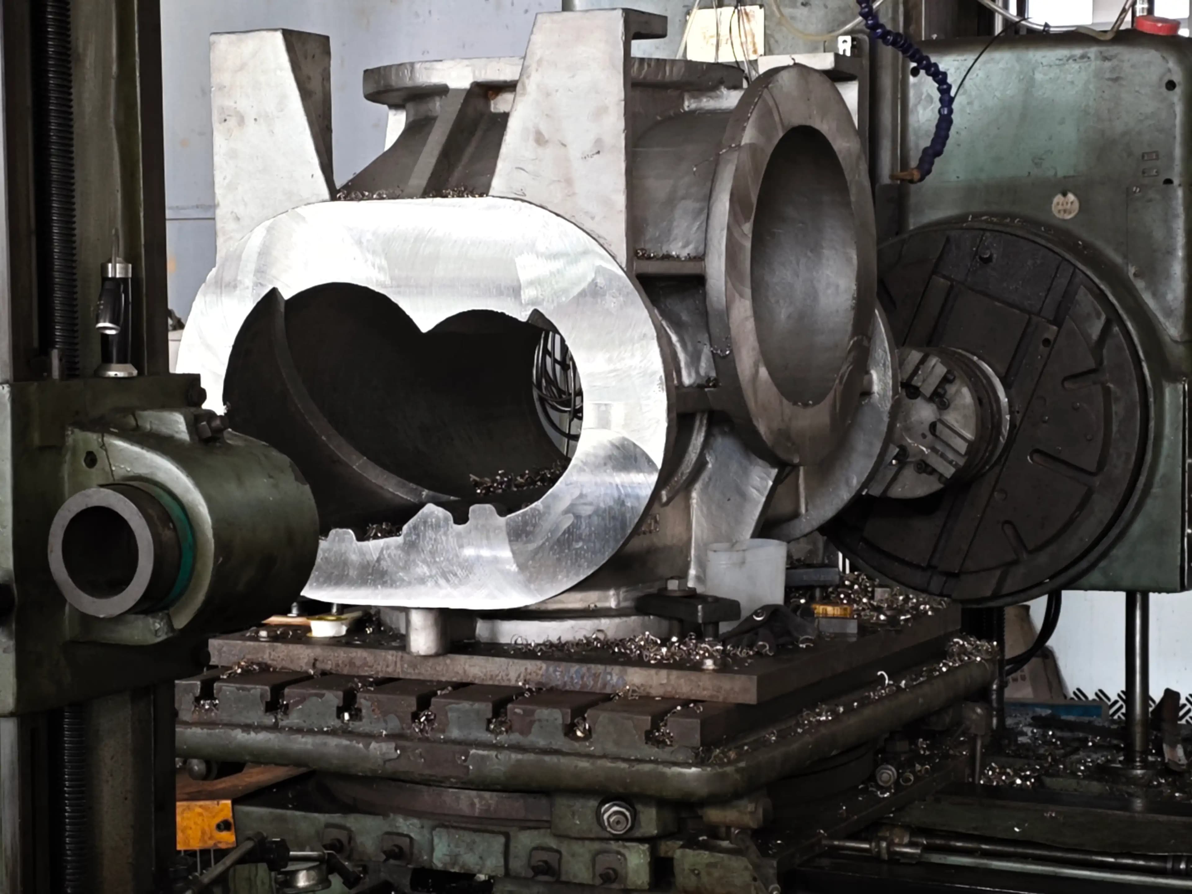 Rough machining — a second stress relief if the casting is heavy
